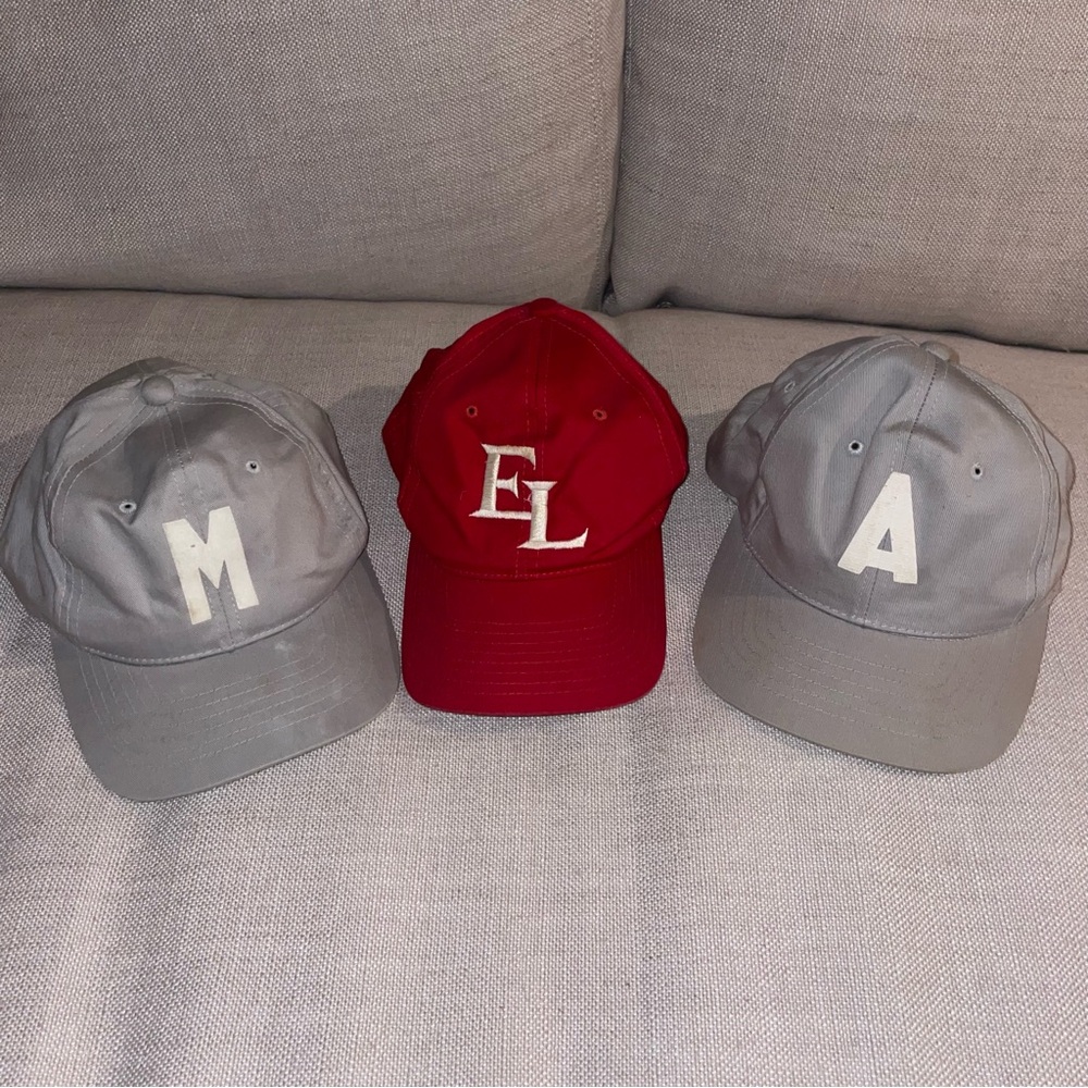 Baseball Cap Lot Of 3 Vintage USA Made Youth One Size 80s 90s Snapback Kudzu